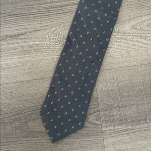 Armani Collezioni Charcoal Tie with Star Pattern